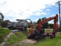 CSA fleet - excavator digging
